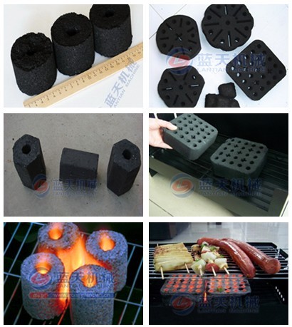 BBQ charcoal briquette making machine