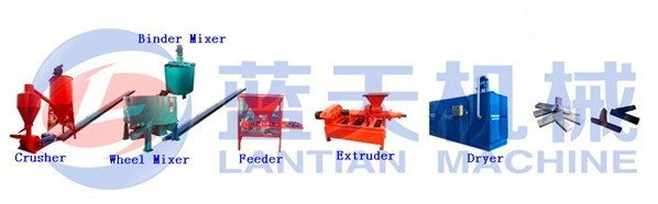 charcoal rod extruder machine